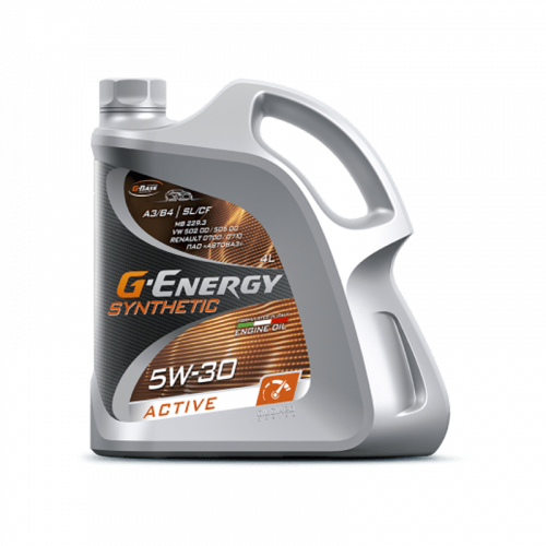 Масло моторное G-ENERGY SYNTHETIC ACTIVE 5W-30 SL/CF A3/B3/B4 в магазине Ойл Бар в Южно-Сахалинске