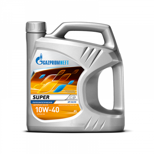 Масло моторное GAZPROM SUPER 10W-40 SG/CD в магазине Ойл Бар в Южно-Сахалинске