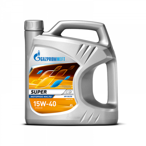 Масло моторное GAZPROM SUPER 5W-40 SG/CD в магазине Ойл Бар в Южно-Сахалинске