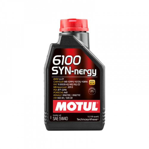 Масло моторное MOTUL 6100 SYN-NERGY 5W-40 SN A3/B4 в магазине Ойл Бар в Южно-Сахалинске