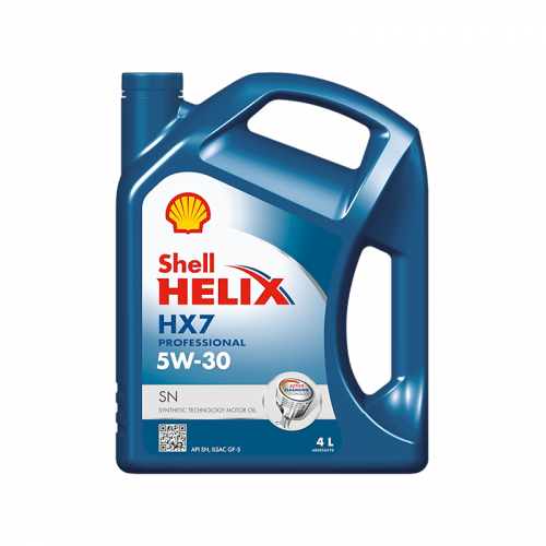 Масло моторное SHELL HELIX HX-7 5W-30 SN/GF-5 в магазине Ойл Бар в Южно-Сахалинске