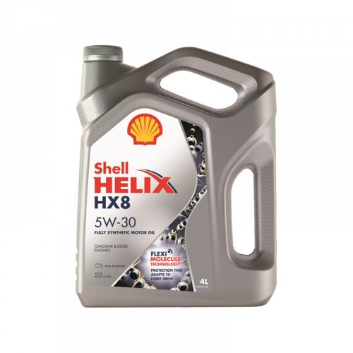 Масло моторное SHELL HELIX HX-8 5W-30 SN A3/B4 в магазине Ойл Бар в Южно-Сахалинске