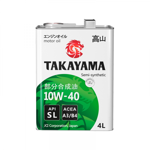 Масло моторное TAKAYAMA 10W-40 SL/CF A3/B4 в магазине Ойл Бар в Южно-Сахалинске