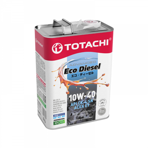 Масло моторное TOTACHI ECO DIESEL 10W-40 CK-4/SN E9 в магазине Ойл Бар в Южно-Сахалинске