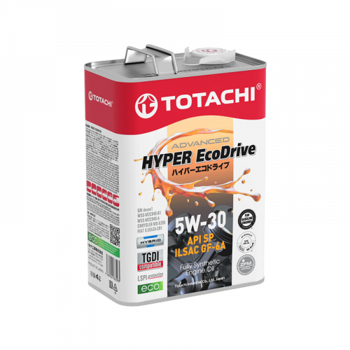 Масло моторное TOTACHI HYPER ECO DRIVE 5W-30 SP/GF-6A в магазине Ойл Бар в Южно-Сахалинске